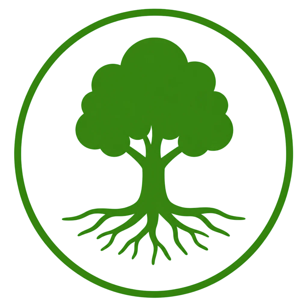 Logo of a green tree symbolizing long-term tree health and sustainability.