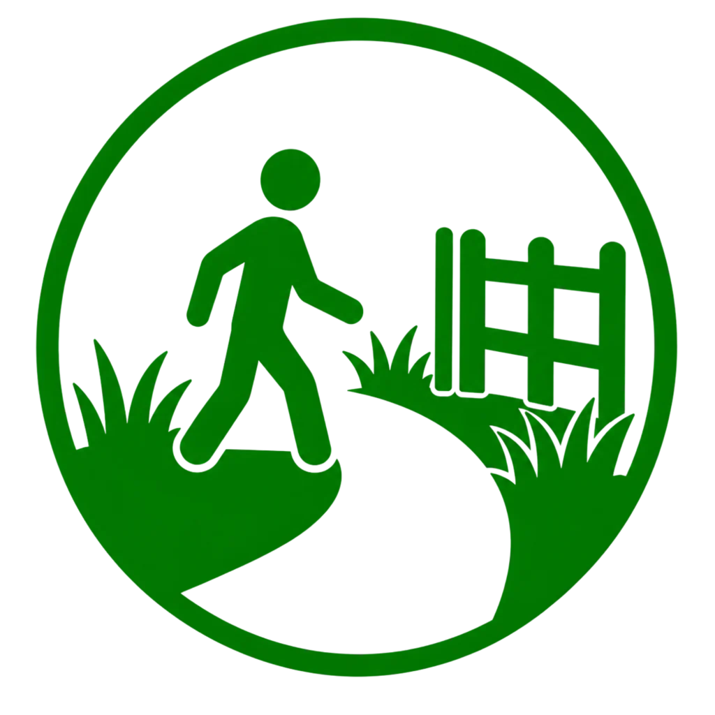 Green logo for park and ride, symbolizing increased accessibility for property and transportation options.